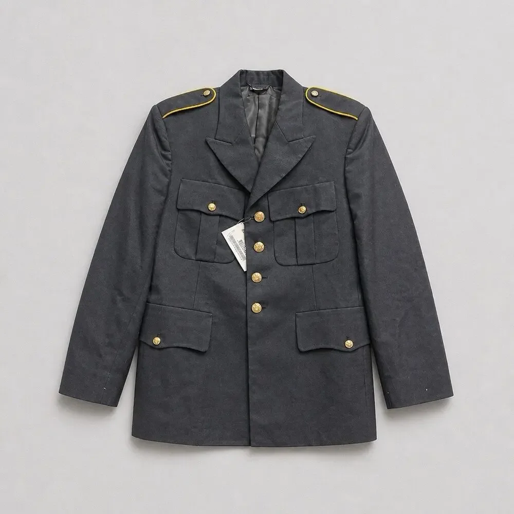 US Army Service Uniform ASU Dress Blue Coat Jacket Military Enlisted Tunic 38R